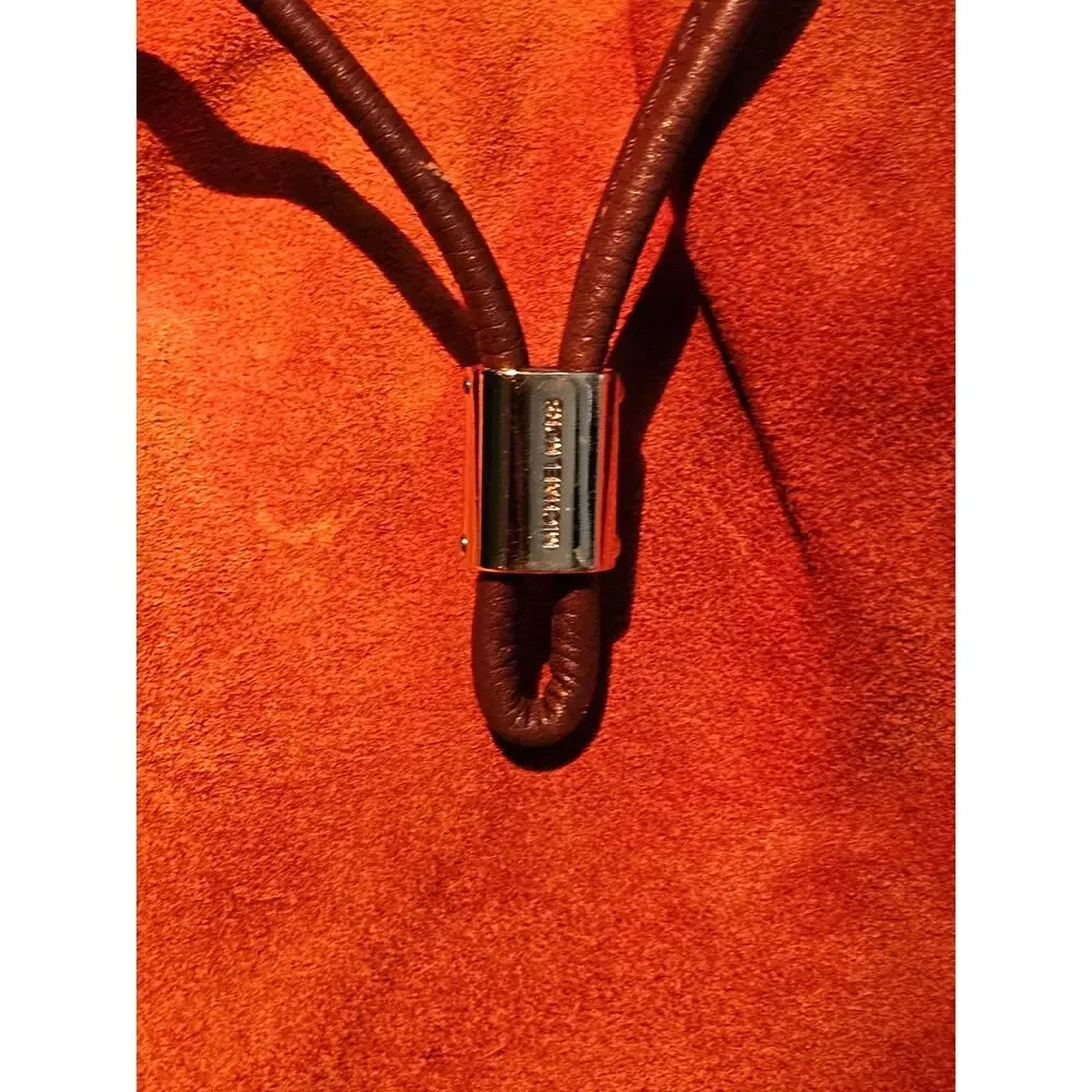 Michael Kors Y2K Cognac Suede Hobo Bag Drawstring Boho Western Purse